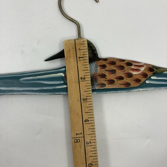 Vintage Wooden Duck Clothes Hanger Carved Display - Picture 5 of 5